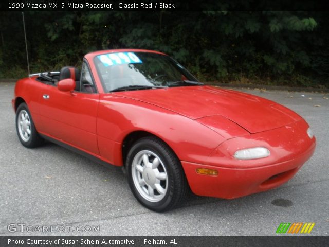 1990 Mazda MX-5 Miata Roadster in Classic Red
