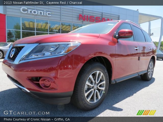 2013 Nissan Pathfinder SV in Cayenne Red