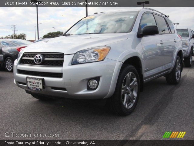 2010 Toyota RAV4 Sport 4WD in Classic Silver Metallic