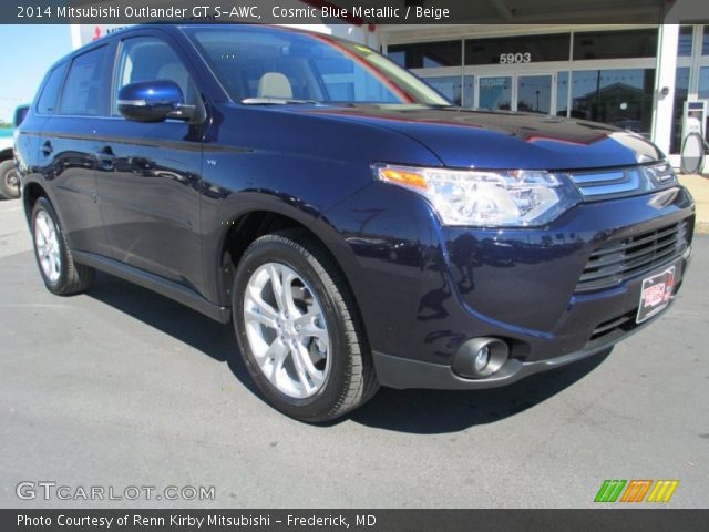 2014 Mitsubishi Outlander GT S-AWC in Cosmic Blue Metallic