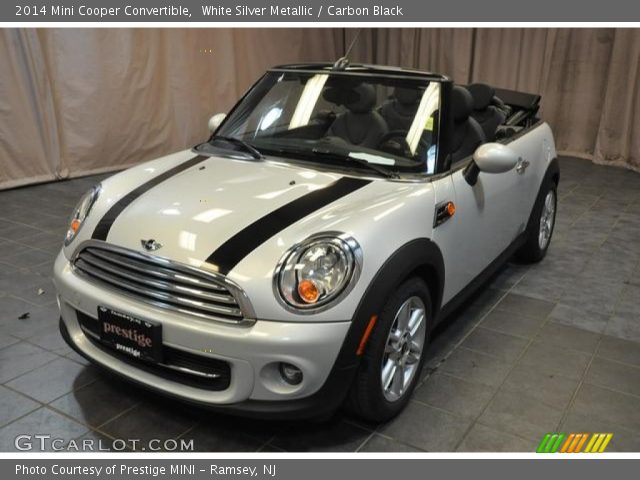 2014 Mini Cooper Convertible in White Silver Metallic