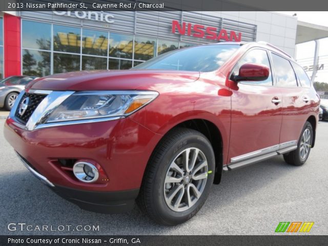 2013 Nissan Pathfinder SL in Cayenne Red
