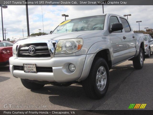2007 Toyota Tacoma V6 SR5 PreRunner Double Cab in Silver Streak Mica