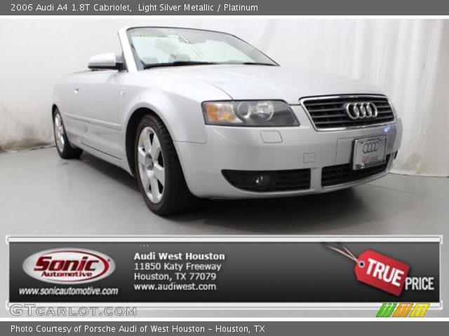 2006 Audi A4 1.8T Cabriolet in Light Silver Metallic