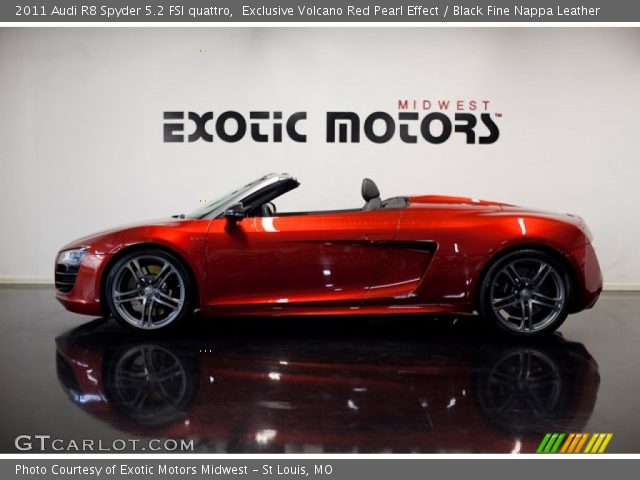 2011 Audi R8 Spyder 5.2 FSI quattro in Exclusive Volcano Red Pearl Effect