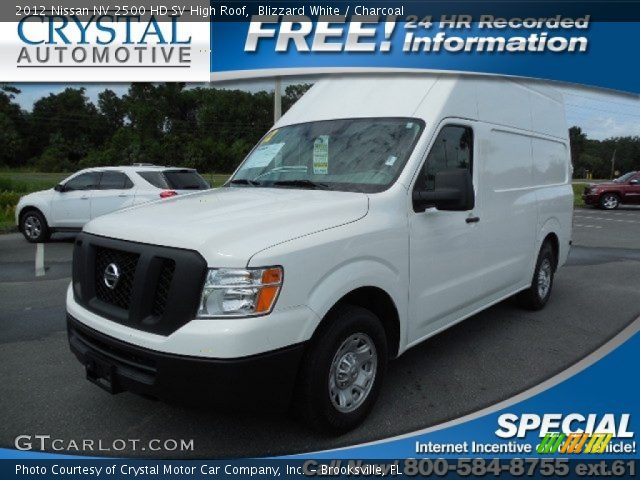 2012 Nissan NV 2500 HD SV High Roof in Blizzard White