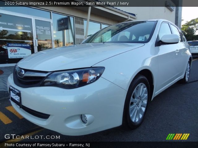 2010 Subaru Impreza 2.5i Premium Wagon in Satin White Pearl