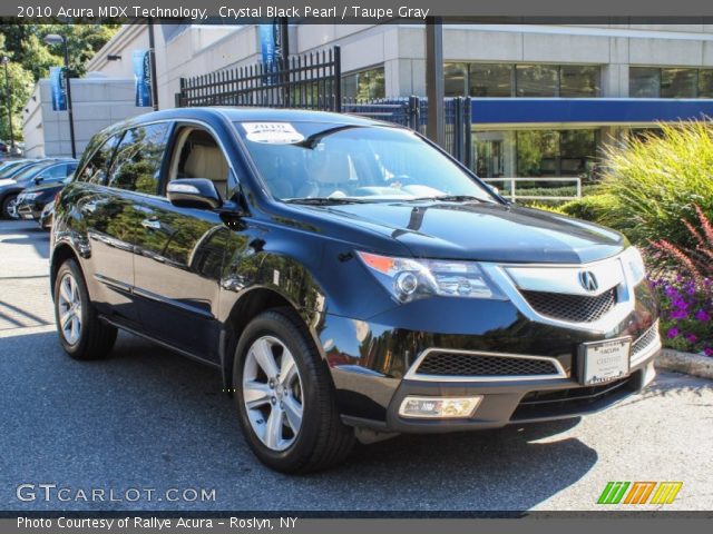 2010 Acura MDX Technology in Crystal Black Pearl