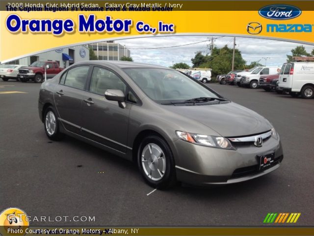 2008 Honda Civic Hybrid Sedan in Galaxy Gray Metallic