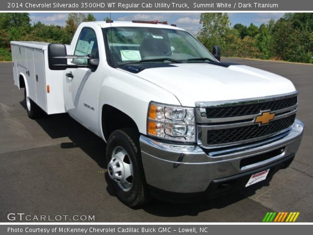 2014 Chevrolet Silverado 3500HD WT Regular Cab Utility Truck in Summit White