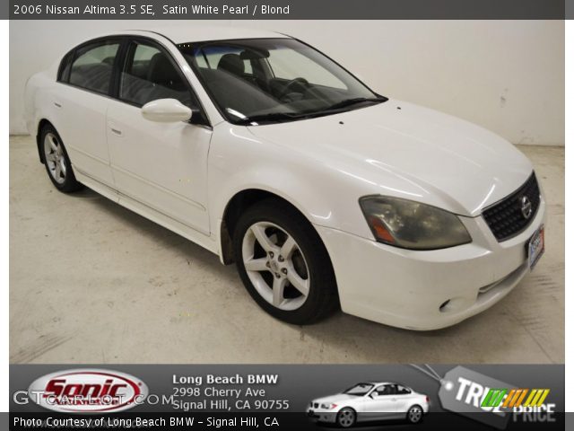2006 Nissan Altima 3.5 SE in Satin White Pearl