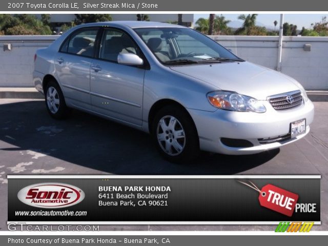 2007 Toyota Corolla LE in Silver Streak Mica