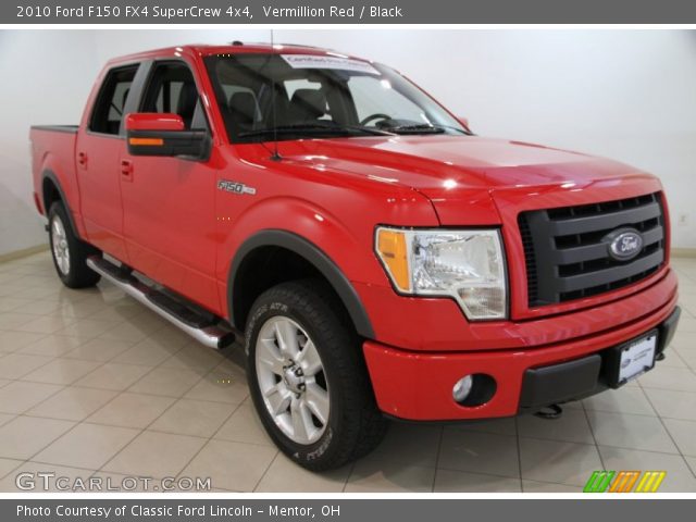 2010 Ford F150 FX4 SuperCrew 4x4 in Vermillion Red