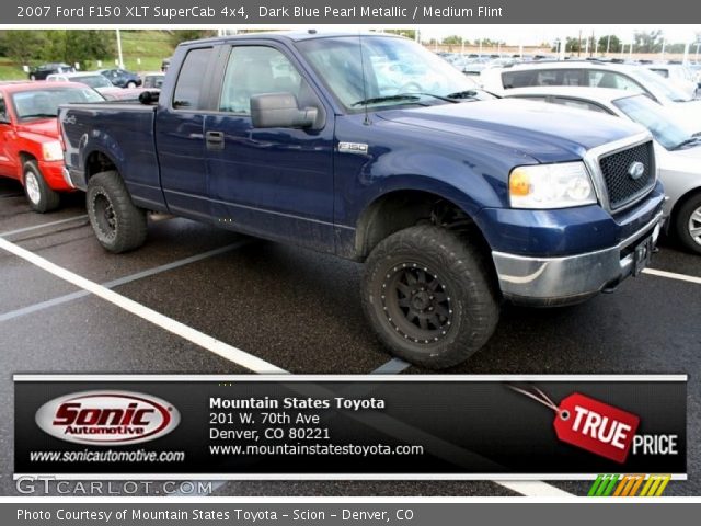 2007 Ford F150 XLT SuperCab 4x4 in Dark Blue Pearl Metallic
