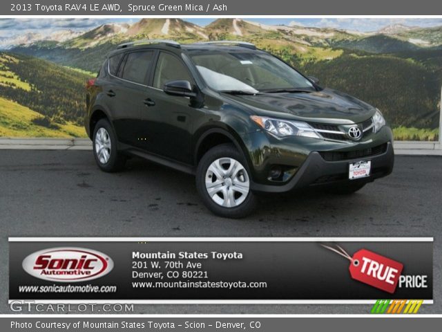 2013 Toyota RAV4 LE AWD in Spruce Green Mica