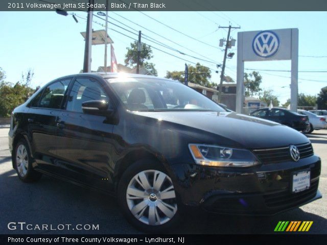 2011 Volkswagen Jetta SE Sedan in Black