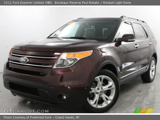 2011 Ford Explorer Limited 4WD in Bordeaux Reserve Red Metallic