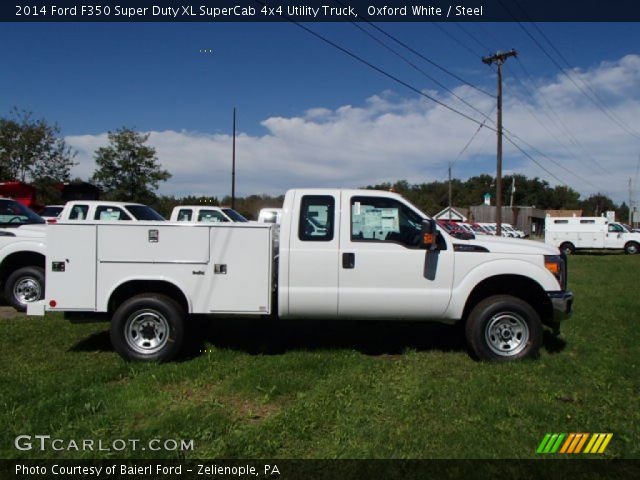 2014 Ford F350 Super Duty XL SuperCab 4x4 Utility Truck in Oxford White