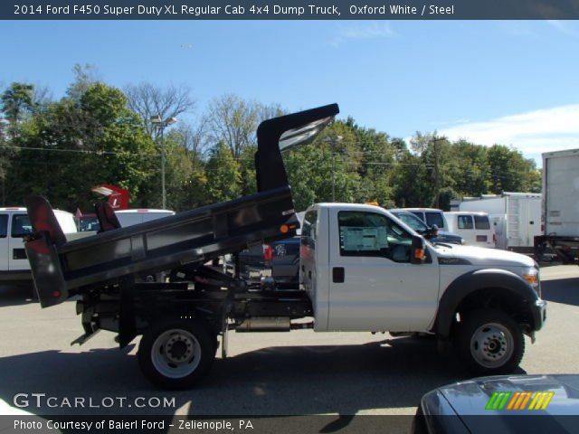 2014 Ford F450 Super Duty XL Regular Cab 4x4 Dump Truck in Oxford White