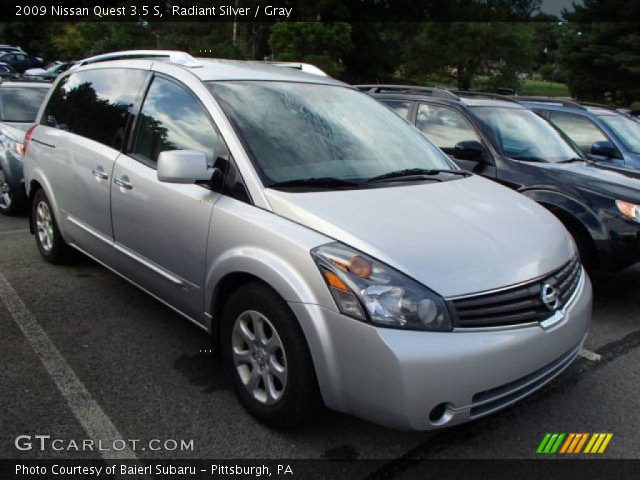 2009 Nissan Quest 3.5 S in Radiant Silver