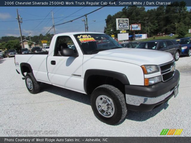 2006 Chevrolet Silverado 2500HD Work Truck Regular Cab 4x4 in Summit White