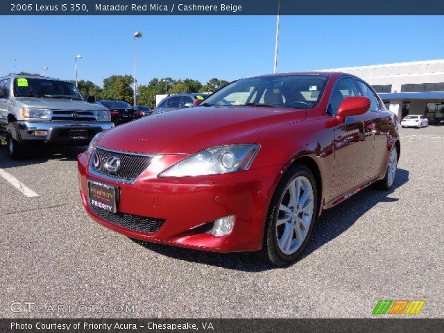 2006 Lexus IS 350 in Matador Red Mica