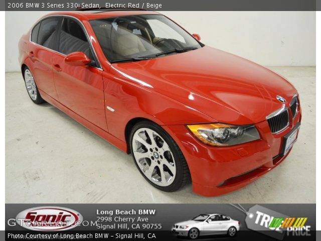 2006 BMW 3 Series 330i Sedan in Electric Red