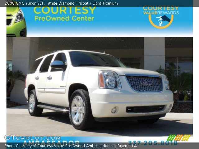 2008 GMC Yukon SLT in White Diamond Tricoat