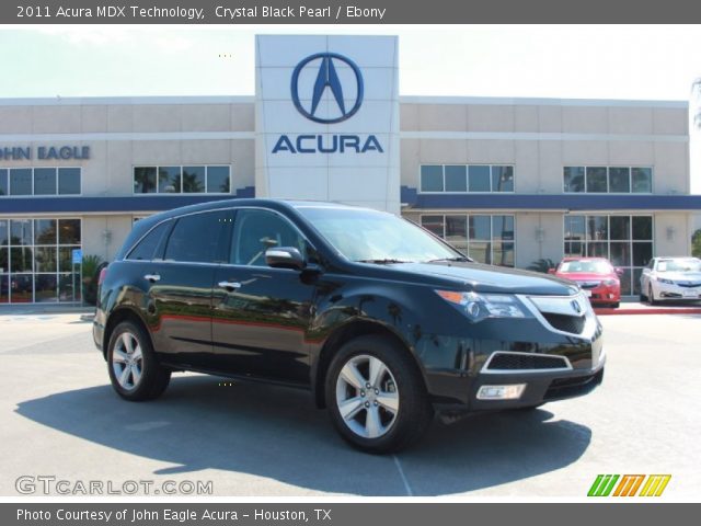 2011 Acura MDX Technology in Crystal Black Pearl
