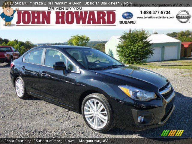 2013 Subaru Impreza 2.0i Premium 4 Door in Obsidian Black Pearl