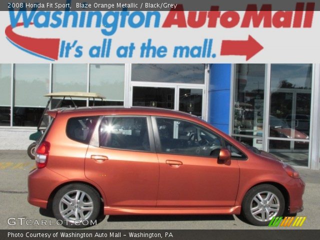 2008 Honda Fit Sport in Blaze Orange Metallic