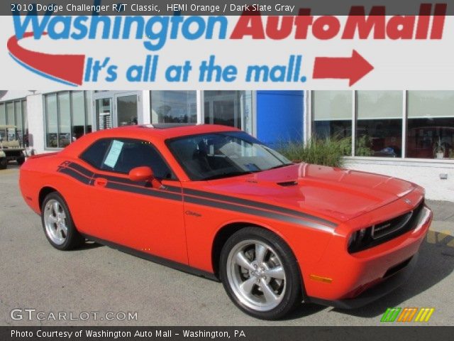 2010 Dodge Challenger R/T Classic in HEMI Orange