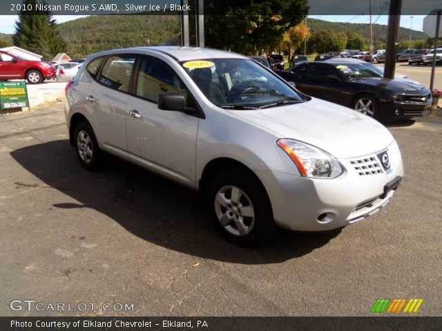 2010 Nissan Rogue S AWD in Silver Ice