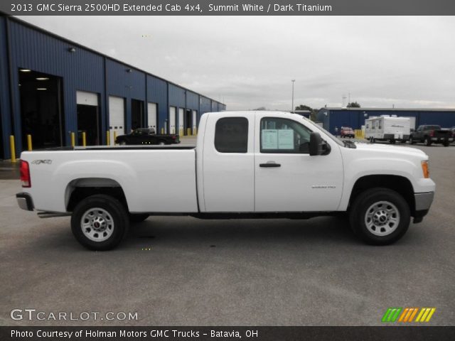 2013 GMC Sierra 2500HD Extended Cab 4x4 in Summit White