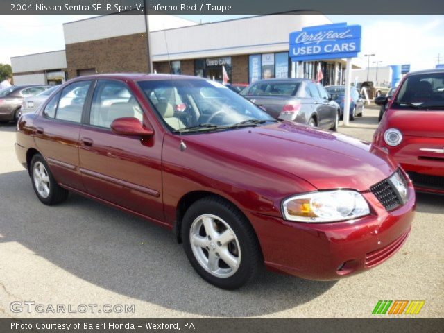 2004 Nissan Sentra SE-R Spec V in Inferno Red