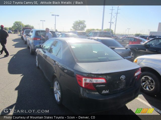 2012 Toyota Camry SE in Attitude Black Metallic