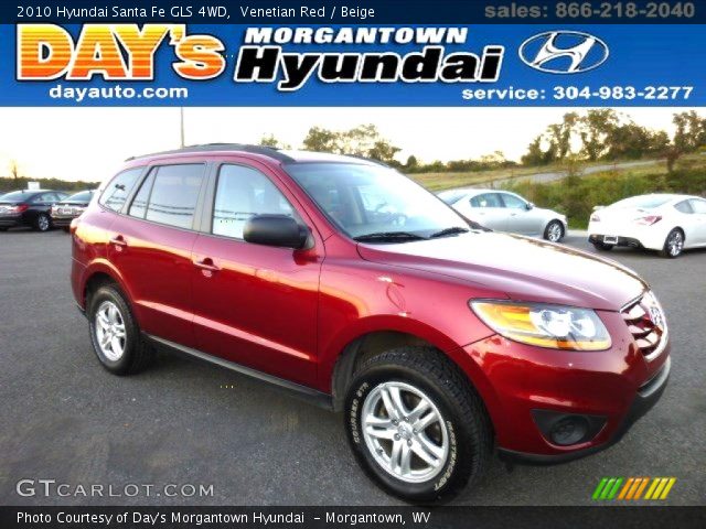 2010 Hyundai Santa Fe GLS 4WD in Venetian Red