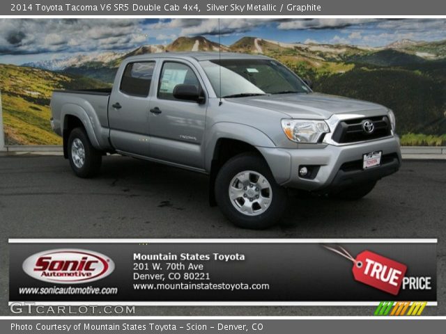 2014 Toyota Tacoma V6 SR5 Double Cab 4x4 in Silver Sky Metallic