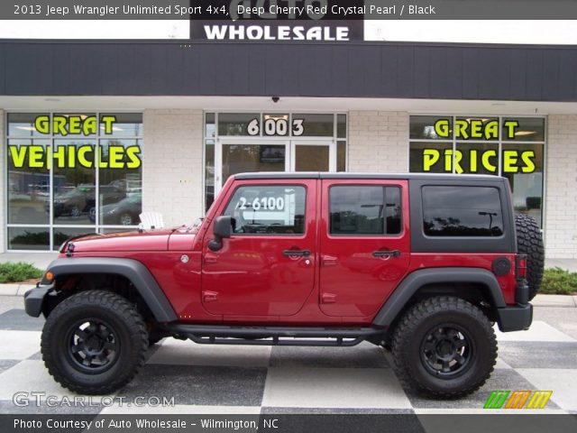 2013 Jeep Wrangler Unlimited Sport 4x4 in Deep Cherry Red Crystal Pearl