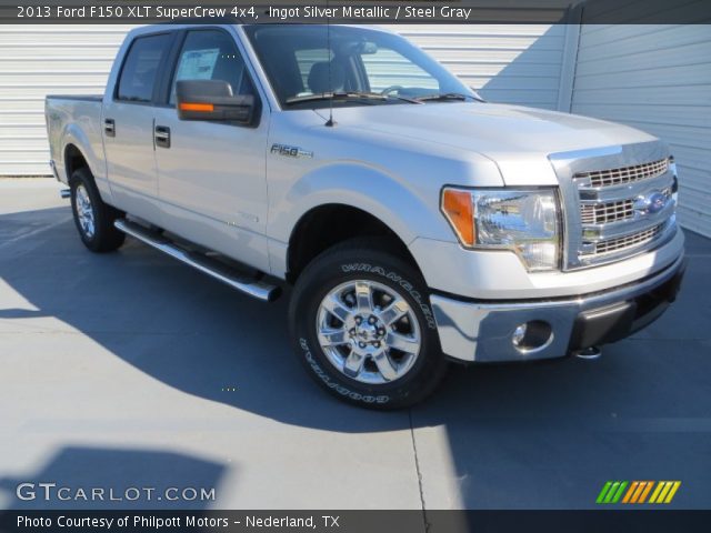 2013 Ford F150 XLT SuperCrew 4x4 in Ingot Silver Metallic