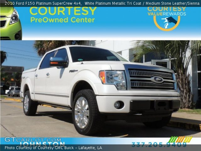 2010 Ford F150 Platinum SuperCrew 4x4 in White Platinum Metallic Tri Coat