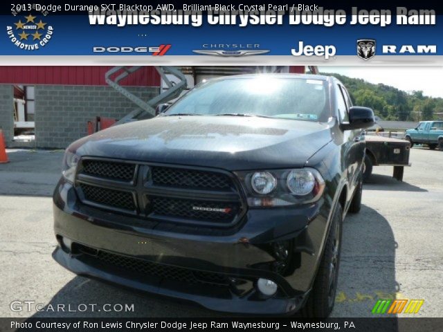 2013 Dodge Durango SXT Blacktop AWD in Brilliant Black Crystal Pearl