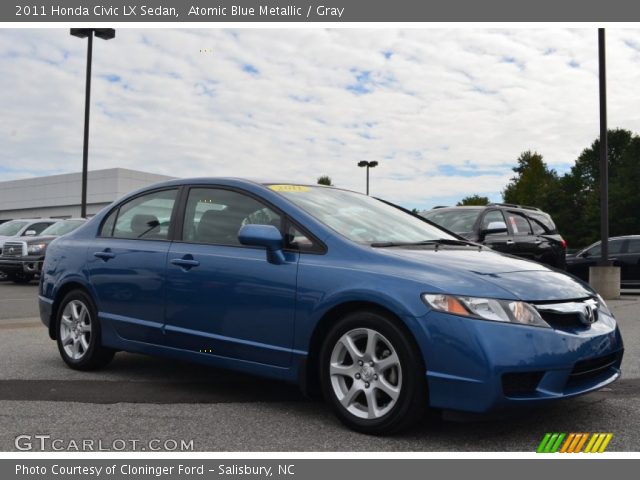 2011 Honda Civic LX Sedan in Atomic Blue Metallic
