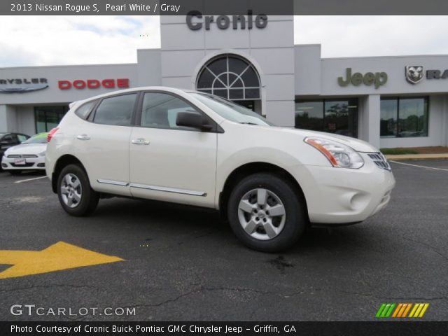 2013 Nissan Rogue S in Pearl White