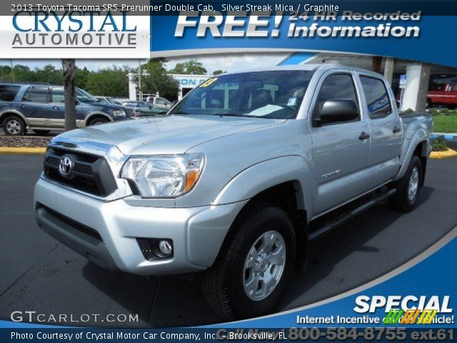 2013 Toyota Tacoma SR5 Prerunner Double Cab in Silver Streak Mica