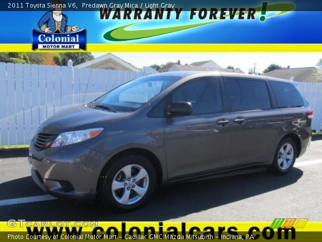 2011 Toyota Sienna V6 in Predawn Gray Mica