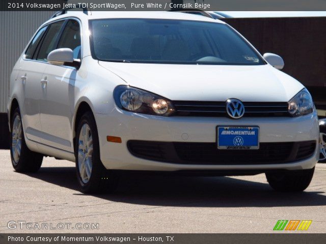 2014 Volkswagen Jetta TDI SportWagen in Pure White