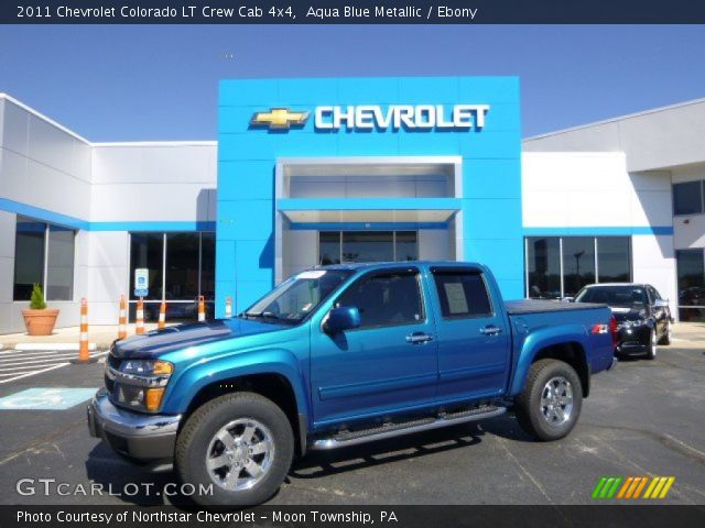 2011 Chevrolet Colorado LT Crew Cab 4x4 in Aqua Blue Metallic