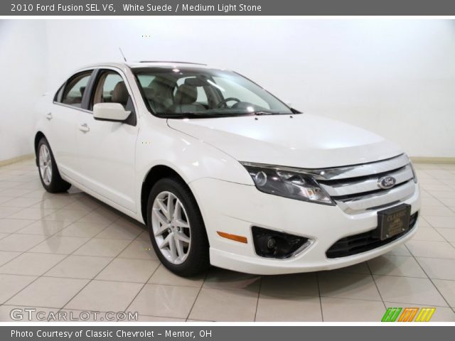 2010 Ford Fusion SEL V6 in White Suede