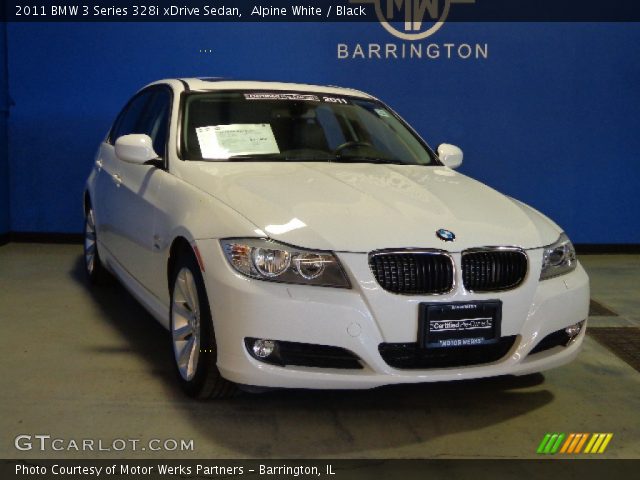 Alpine White - 2011 BMW 3 Series 328i xDrive Sedan - Black ...